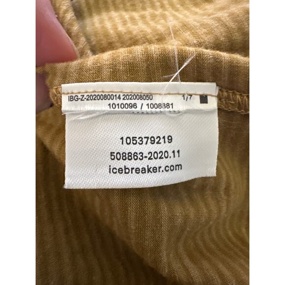 Icebreaker Womens Merino Linen Striped S/S Striped Shirt SIze XS - Picture 4 of 4